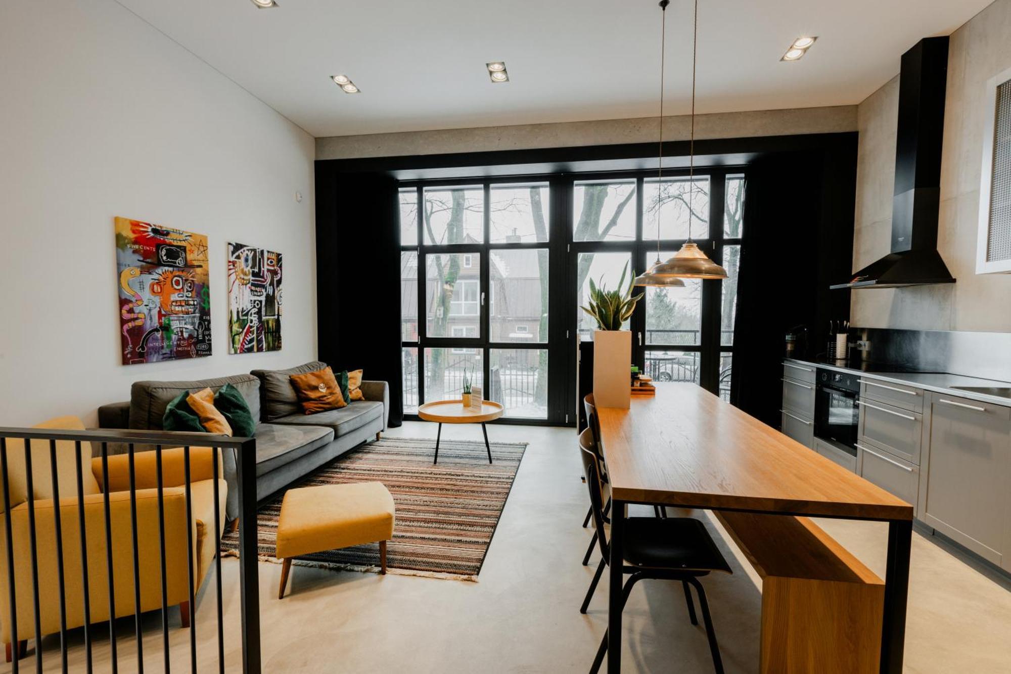 Modern And Spacious Loft Type Apartment 8 With Free Private Parking By "Owl Jazz Apartments" Kaunas Exterior foto